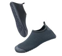 Milaloko Chaussures de Plage Hommes Femmes Léger Pieds Nus Chaussures d'eau Rapide Sec Respirant Surf Plongée Chaussures de Natation, Gris, 44-45