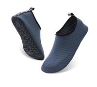 Milaloko Chaussures d'eau Plage Surf Plongée en Apnée Natation Pieds Nus Vitesse Chaussettes en Cuir Sec Hommes Femmes, Gris, 36-37