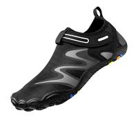 Milaloko Femmes Hommes Chaussures d'eau Pieds Nus Plage Chaussures de Surf Speed Dry Water Yoga Chaussettes, Noir, 39