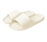 Milaloko Femmes Hommes Douche Pantoufles Salle de Bain Sandales Antidérapantes Plage Piscine Intérieur et Extérieur Maison Pantoufles, Beige, 44-45