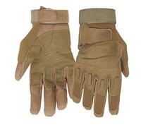 Milaloko Mimicool Gants de Plein air pour Homme Gants Anti-dérapants résistants à l'usure couvrants la totalité du Doigt pour vélo Moto (Marron, XL)