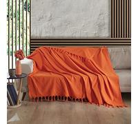 Milam London Grand jeté en Coton pour canapés, Lits, canapés, Couvre-lit, Grande Couverture pour Lits et canapés, 200X230 Cm