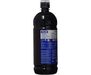 Milan 03880 Bouteille de gouache 1000 ml Noir