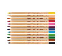 MILAN 0722112 Coffret de 12 Crayons de couleur avec grande mine diamètre 3,3 mm 213