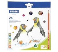 MILAN 0722324 231 Encadré de 24 Crayons de couleur triangulaires