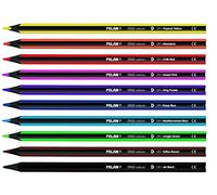 MILAN Coffret de 10 crayons de couleur 07229110 Ergo Blanc Petit