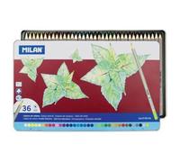 MILAN – Boîte métal de 36 crayons de couleur