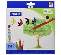 Boîte 24 Crayons De Couleur Triangulaires (Dessin D'arbre)