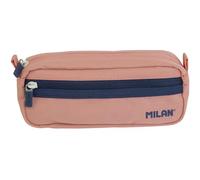 MILAN 081148SNCP PORTATODO Rectangulaire 2 Fermetures Éclair Série 1918, Rose, Multicolore, 0