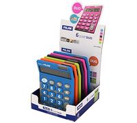 MILAN 159906 Afficher 6 calculatrices 10 chiffres Duo Couleurs Assorties