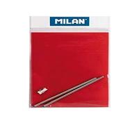 MILAN 1772601 Lot de 2 recharges pour stylo à bille Bleu/rouge