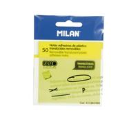 MILAN 50 notes adhésives translucides amovibles jaune Fluo 76 x 76 mm 411261050 Taille unique