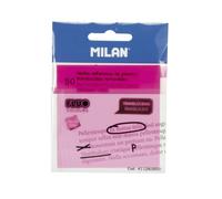 MILAN Notes adhésives translucides amovibles 50 notes Rose fluo 76 x 76 mm Taille Unique
