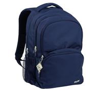 MILAN 624604SNCB Sac à dos scolaire 4 fermetures éclair (25L) Série 1918, Bleu marine, Multicolore, 52 x 34,5 x 23 cm