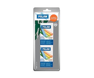 Milan 64077 Lot de 10 craies Couleurs assorties