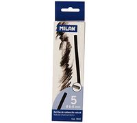 Milan 7802 Pack de 5 Fusains Naturels 6-8 mm