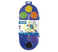 MILAN 80009 Aquarelle affaire 10 pilules diamètre 45 mm avec pinceau