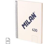 Milan A5 Spiral Bloc Avec Couverture Rigide 80 Feuilles 95 G/m2 One Size