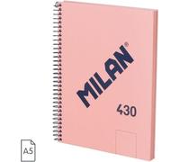 Milan A5 Spiral Block Avec Couverture Rigide 80 Feuilles 95 G/m2 Golden Golden One Size