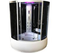 Milan – Baignoire Balnèo Douche Chromothérapie 130 X 130 cm