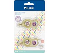 Milan Blister 2 recharges de ruban adhésif série New Look 8.4x8 M Transparent Transparent One Size