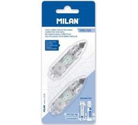 Milan Blister Avec 2 Recharges De Rubans Cylindriques Et Extensibles 5x6 M Transparent Transparent One Size