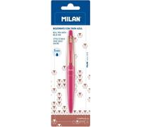 Milan Blister Capsule Stylo à Bille En Cuivre Encre Bleue Rose Rose One Size