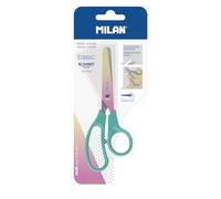 Ciseaux - Scolaire - 13,4 Cm - Poignées Ergonomiques - Turquoise - Milan