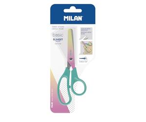MILAN Blister ciseaux Basic édition Sunset manche turquoise
