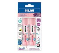 MILAN Blister de 2 bâtons de colle violette 21 g Peacock
