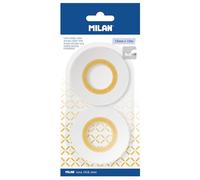 MILAN Blister de 2 rubans adhésifs double face 15 mm x 10 m