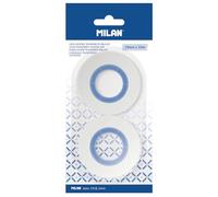 MILAN Blister de 2 rubans adhésifs transparents brillants 19 mm x 33 m