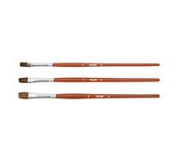 MILAN® Blister de 3 pinceaux Plats série 121 n° 6, 8 et 10