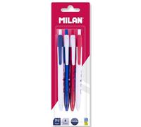 MILAN Blister de 4 stylos P1 encre bleue, MILAN nata 624