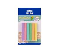 MILAN® Blister de 6 Barres de pâte à Modeler de Couleurs Pastel (70 g)