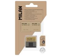 MILAN® Blister gomme Master GUM (spécial beaux-arts) avec étui rigide + 2 gommes de rechange