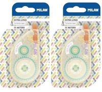 MILAN® Blister Ruban correcteur extra long 5 mm x 15 m, série New Look (Lot de 2)