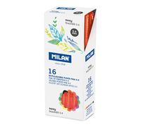Milan Boîte 16 Feutres à Pointe Fine Fibrepens Sway Fineliner Rouge 0.4 Mm