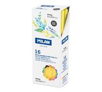 Milan Boîte 16 Fibrepens à Pointe Fine Sway Fineliner Jaune 0.4 Mm