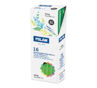 Milan Boîte 16 Fibrepens Pointe Fine Sway Fineliner Vert 0.4 Mm