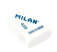 Milan Boîte 20 Gomme En Caoutchouc Synthétique Souple Rectangulaire