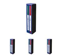 MILAN Boîte 4 feutres pour tableau blanc dans une boîte-effaceur avec support magnétique 949299 (Lot de 4)