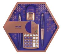 Milan Boîte Cadeau Hexagonale en Cuivre, lilas