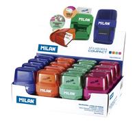 Milan Boîte D´affichage 16 Gomme Avec Taille-crayon Compact