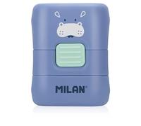 Milan Boîte D´affichage Avec 16 Gommes Compactes Avec Brosse Série Spéciale D´animaux Amusants