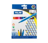 Milan Boîte De 12 Feutres Triangulaires Multicolores Multicolore One Size