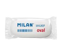 Milan Boîte De 12 Gommes Ovales En Caoutchouc Synthétique Souple
