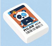 Milan Boîte de 18 gommes avec dessins infantiles, Couleur blanche