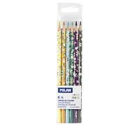 Milan Boite de 6 unités de Verres Multicolores Happy Butts Mini 2,9 mm Forme Triangulaire Ergonomique Couleurs Assorties
