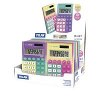 Milan Boîte De Présentation 12 Calculatrices 8 Chiffres Sunset Poche